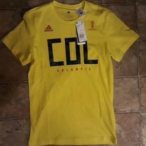 Adidas Colombia 2018 world cup soccer t-shirt